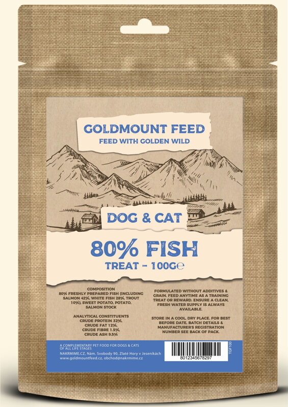 Goldmout Feed Snacks Dog & Cat Fish 100 g