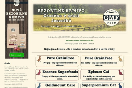 Spuštění GMFShop.cz 